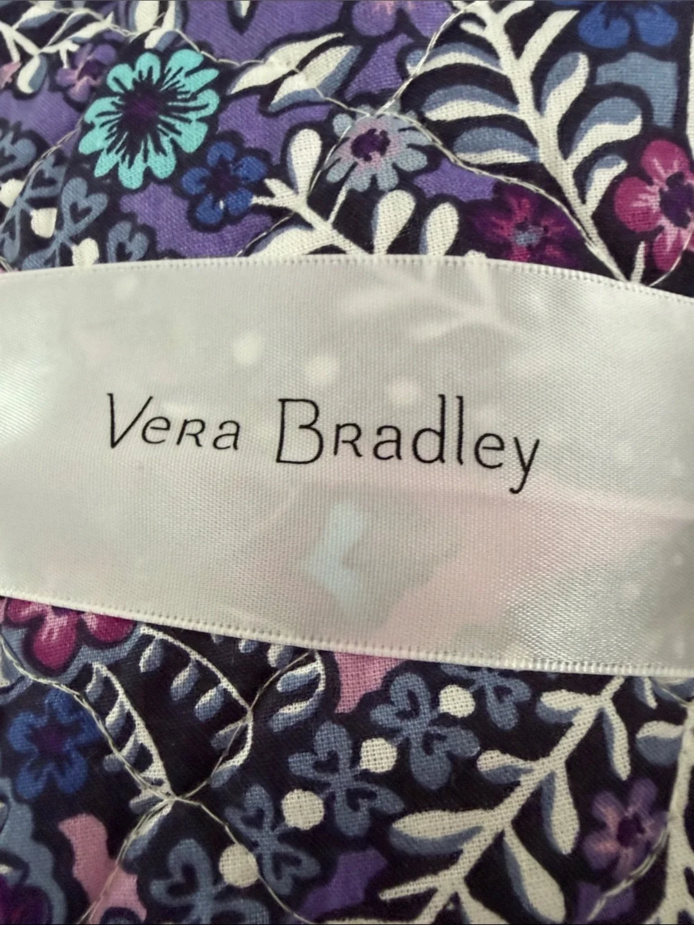 Vera Bradley Purple Floral Kaleidoscope Quilt - Twin/Twin XL Blanket 68 X 90’
